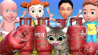 गैस सिलेंडर और बिल्ली | Chintu Chinki |Cartoon | pagal beta | desi comedy videolcs bisht vines