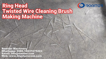 Automatic Ring Head Twisted Wire Cleaning Brush Making Machine