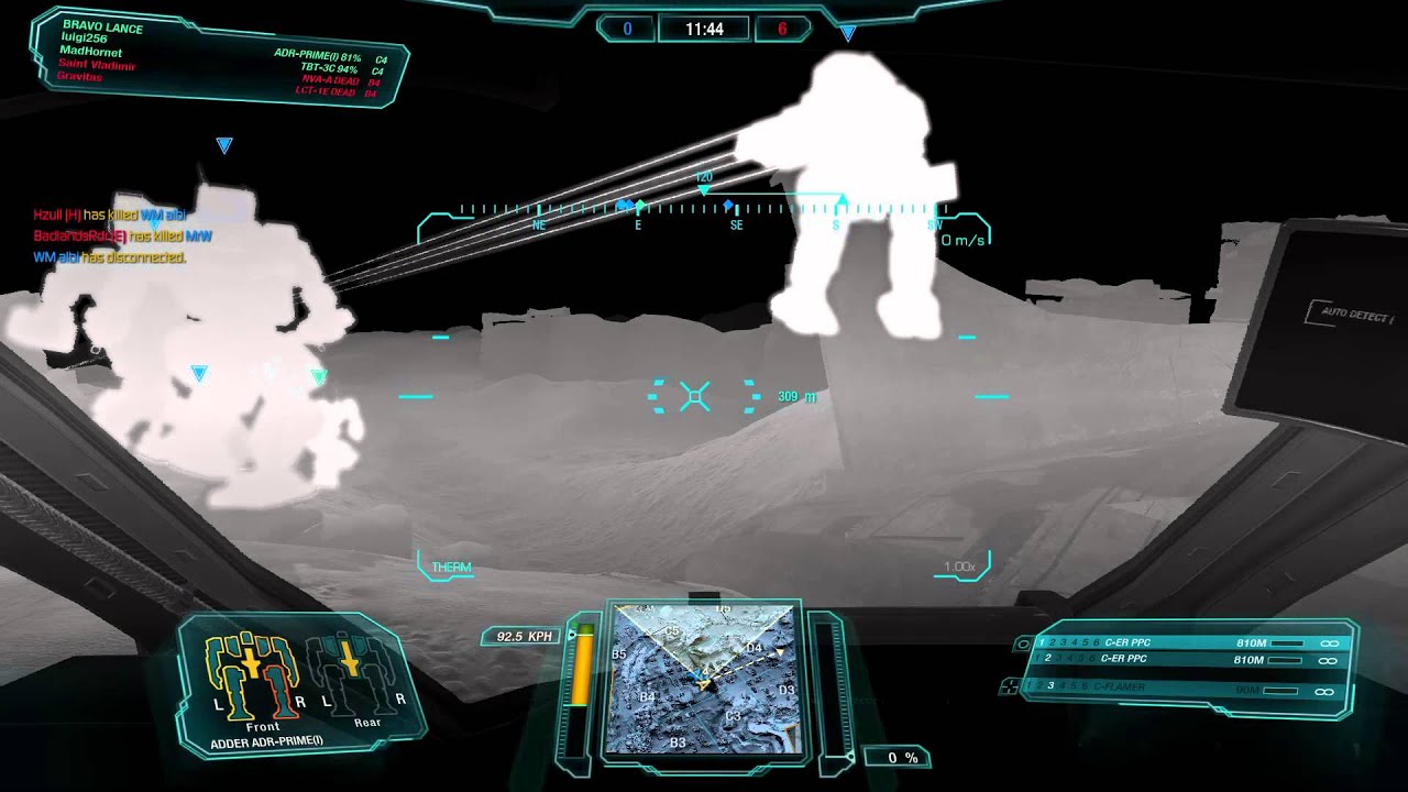 Mechwarrior Online Adder Prime 2 ERPPCs