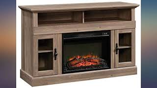 Sauder Barrister Lane Media Fireplace, for TVs up to 60", Salt Oak finish review