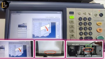 How to fix error Open the feeder cover on the right side. Toshiba e studio paper jam 255-457