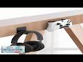 TotalMount Gaming Headphone Hanger Includes Removable Adhesive Strips For Easy Damage Free