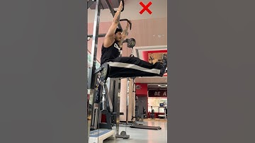 HOW TO : HANGING LEG RAISES | ( ❌ WRONG ✅ RIGHT) | #shorts #fitness #gym #workout