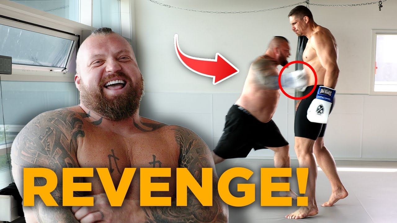 Worlds Strongest Man VS Kickboxing Worldchampion - Iron Gut Challenge with Eddie Hall