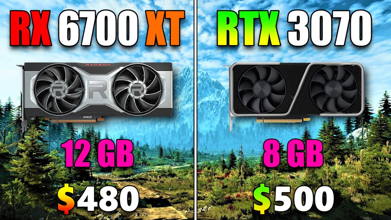 RX 6700 XT 12GB vs RTX 3070 8GB PC Gameplay