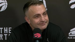 Darko Rajakovic Postgame Interview - Lakers Vs Raptors 2025-26 Nba Season
