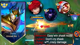 Zhask Vs Global Ruby Sustain Vs True Damage Top Global Zhask Gameplay