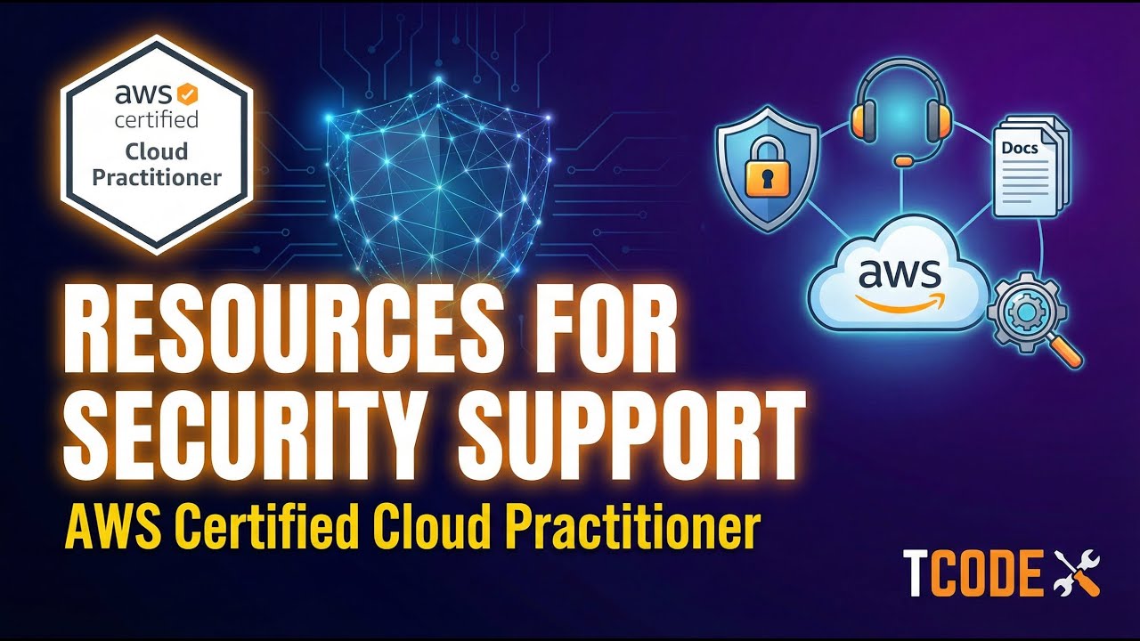 AWS Certified Cloud Practitioner  Resources for Security Support