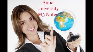 Anna University M3 notes Unit-4