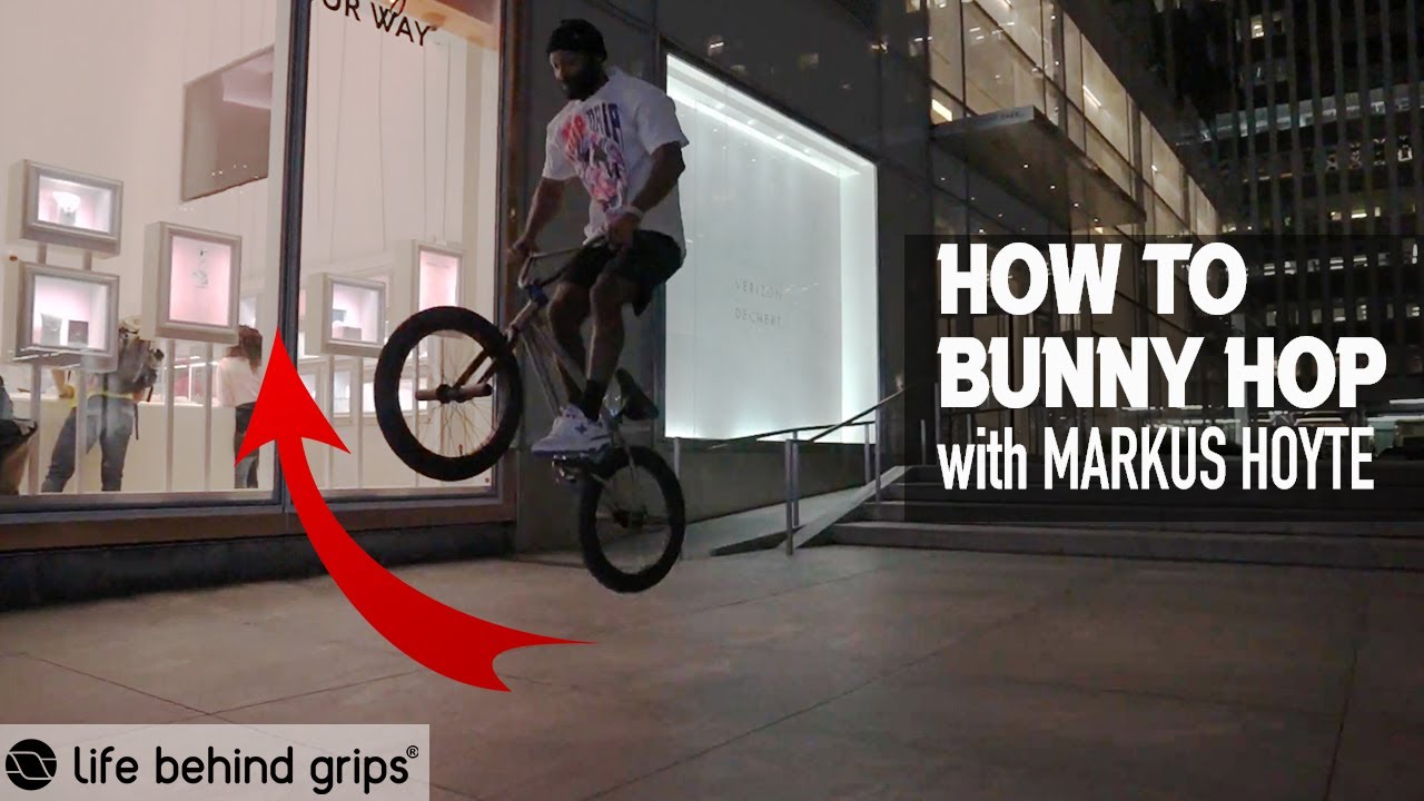 Как танцевать банни-хоп с профессиональным BMX-спортсменом Маркусом Хойтом | LIFE BEHIND GRIPS