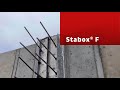 Stabox f rebar connection with fradiflex premium metal water stop