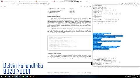 Video Praktek REST API - Quiz 8 Integrasi Aplikasi Enterprise