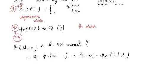 Discrete mixtures: zero inflated Poisson