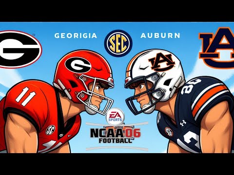 NCAA Football 06 | #1 Georgia vs Auburn | Week 5 SEC Showdown