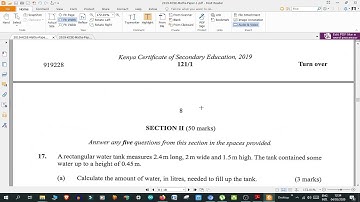 2019 K C S E MATHEMATICS PP1 OVERVIEW