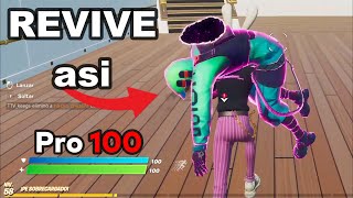 Revive a Compañeros de Equipo en Pro 100 Fortnite/Desafios de Verano Cosmico