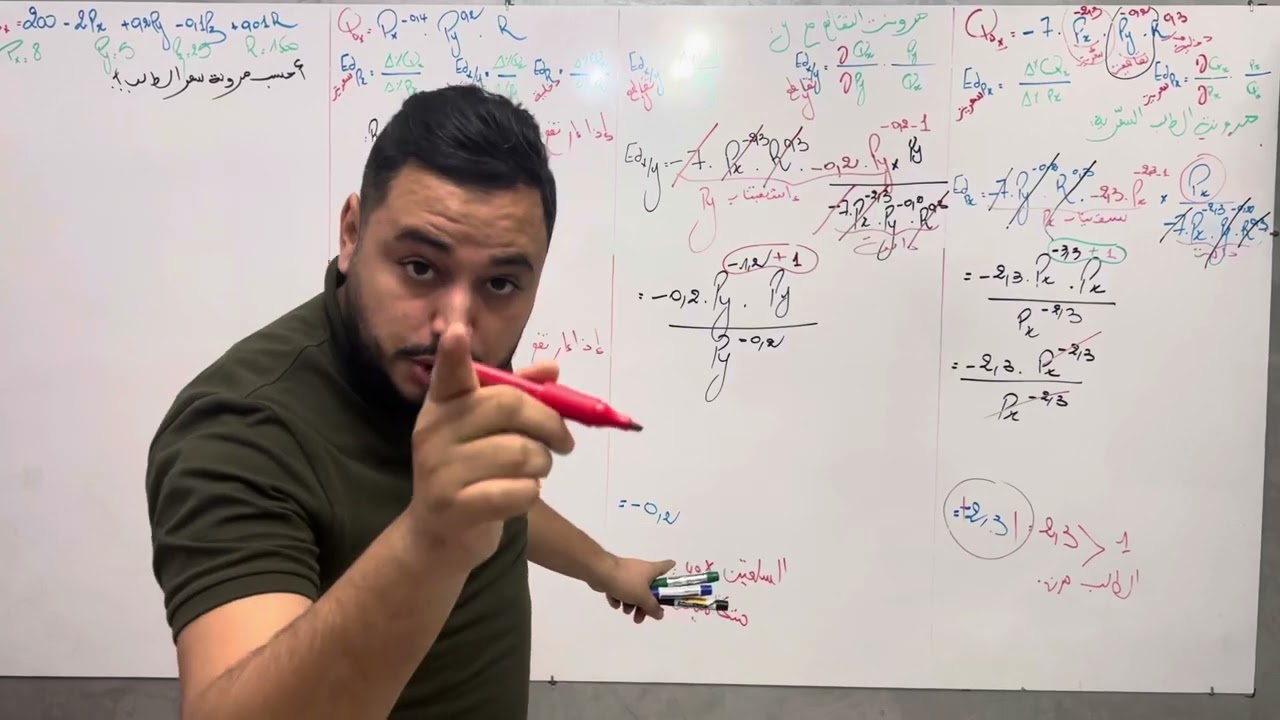 اقتصاد جزئي المرونات كل حالات الدوال