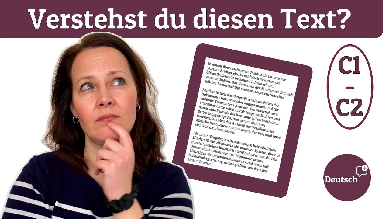 Leseverstehen - Übung (C1, C2)