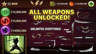 Shadow Fight 2: 2,140,000,000 Gems & All Weapons Unlocked 😱 Level 52 Max (2026)
