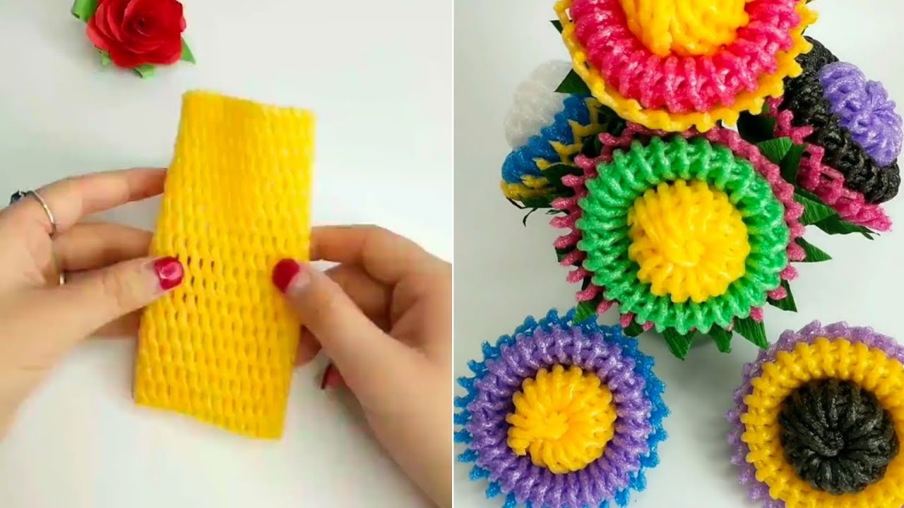 New flower design in cottonlet's make beautiful flowerStep by step