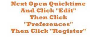 How To Get Quicktime 7 Pro For FREE!!