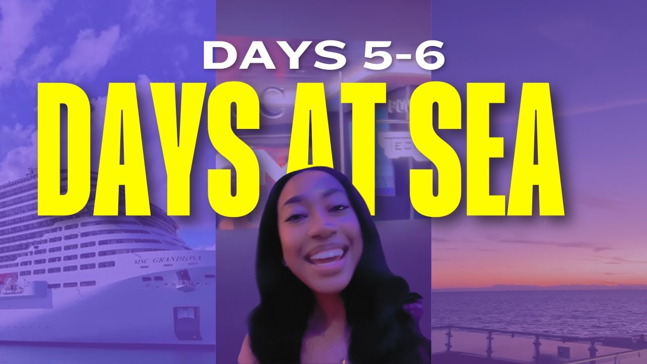 MSC Grandiosa - 2 Days at Sea 🚢 | Gym, Food, Pools, Trivia & Nightlife | Cruise Vlog