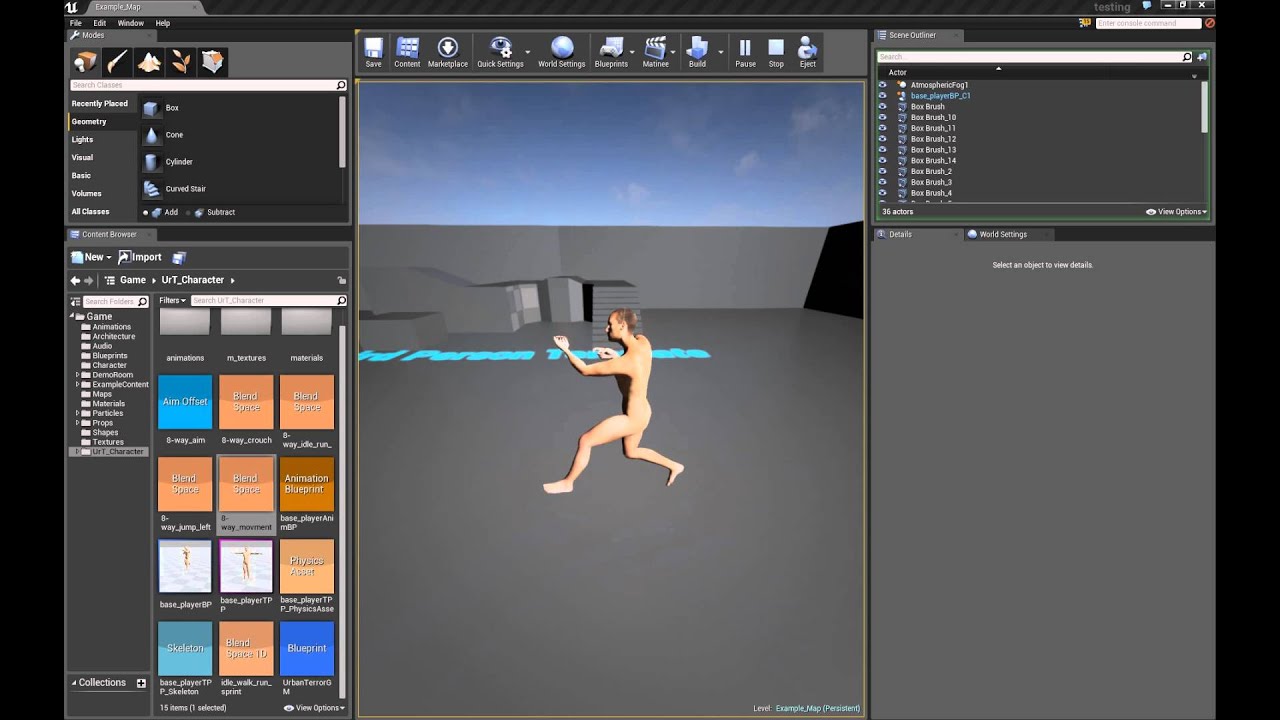Urban Terror HD animation wip-jumping