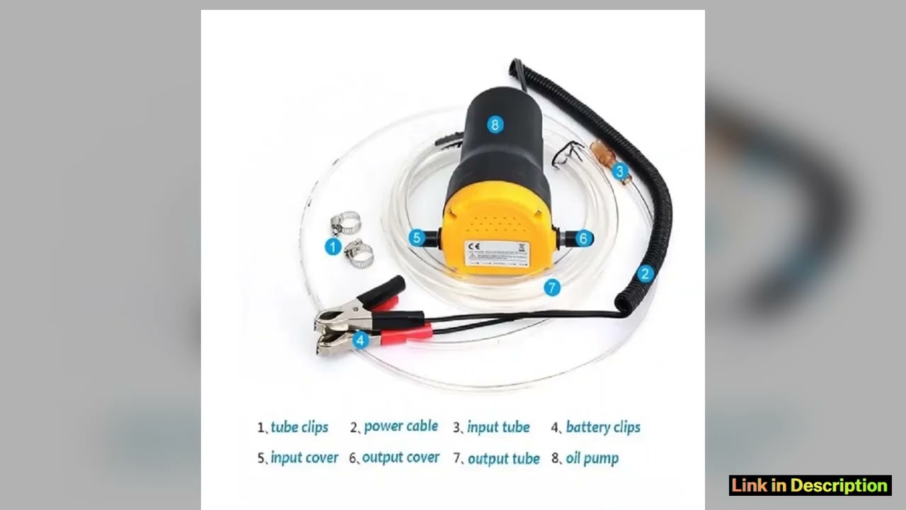 Car Oil Pump Car Engine Oil Pump 12V Electric Diesel Fluid Sump Extractor Scavenge Fuel Transfer