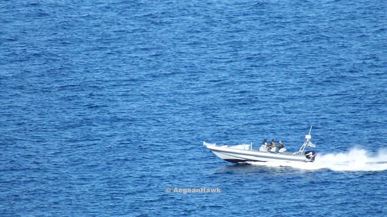 Uscgc Rhib Hellenic Coast Guard RHIB HCG1004 patrolling Chios Strait. - YouTube