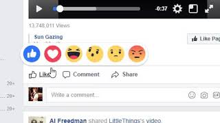 trippy moving Facebook reaction icons  Is this new?