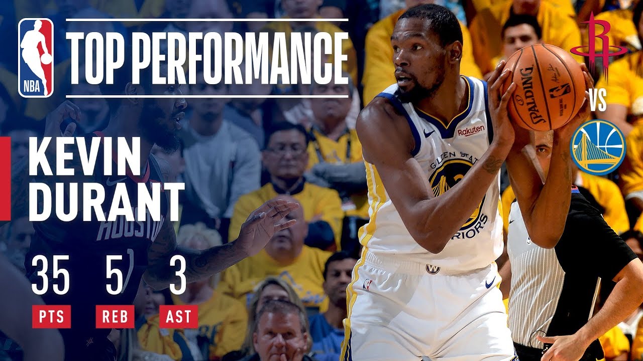 Kevin Durant Records His 5th Straight 30+ Point Game April 28, 2019