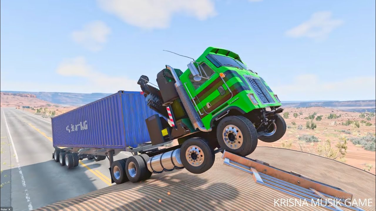 MOBIL VS BIG SPEEDBUMP #21 - BeamNG Drive