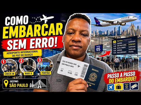 COMO É EMBARCAR NO AEROPORTO DE FOZ DO IGUAÇU PARA SÅO PAULO