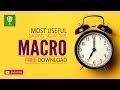 Free Download Very Useful Macro || Must Watch || Shashi Rahi