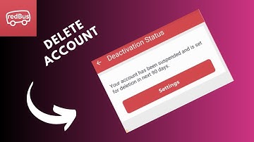 how to delete redbus account