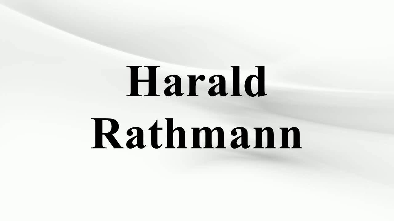 Harald Rathmann - YouTube