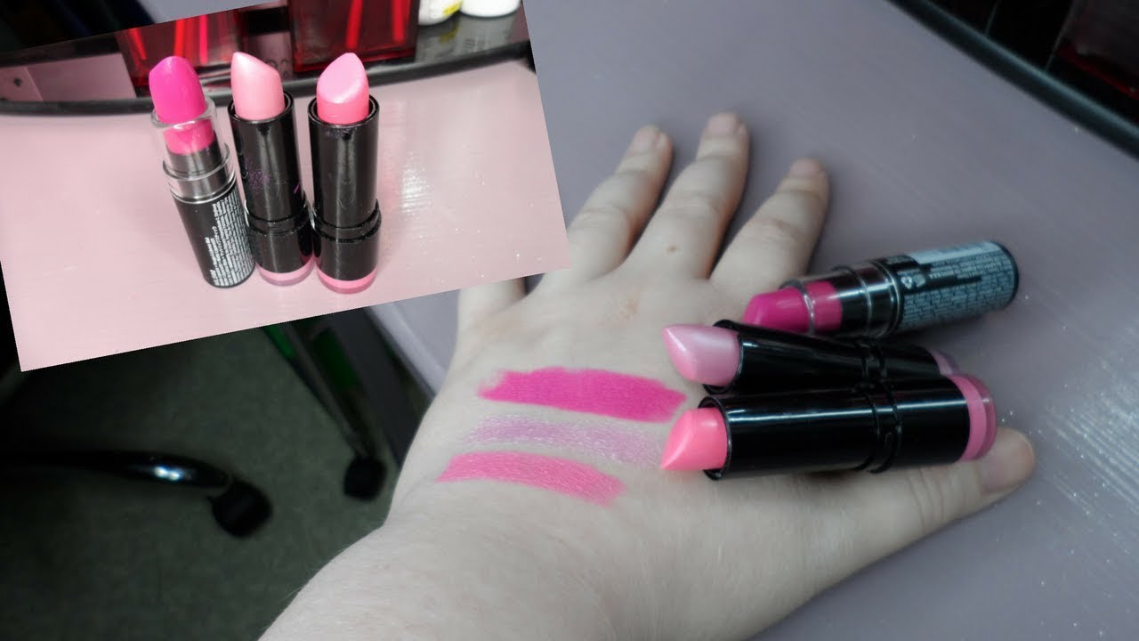 NYX LIPSTICK REVIEW AND DEMO!