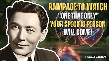 Rampage To Watch “One Time Only” Your Specific Person Will Come! | Neville Goddard