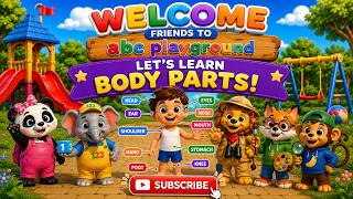 Learn Body Parts for Kids | Body Parts Flash Cards for Toddlers & Preschoolers | ABC Playground