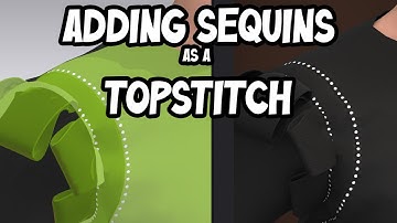 Adding Sequins as a Topstitch in Clo3D