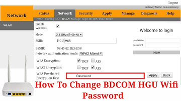How To Change BDCOM HGU WIFI Password | BdCom Wifi Password Change | HGU Wifi Password Change