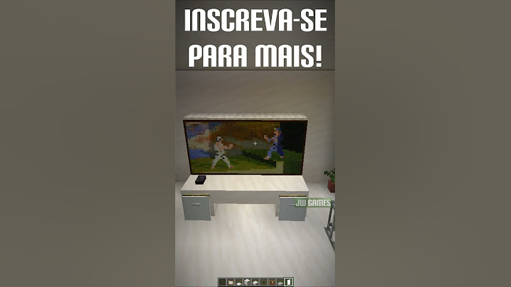 Como Fazer uma Linda TV no Minecraft | #shorts