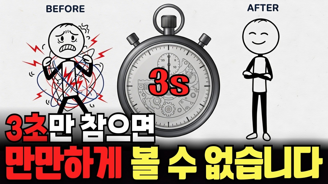 [유리멘탈 필수 시청] 3초만 참으면, 당신을 절대로 만만하게 볼 수 없습니다.ㅣ뇌과학ㅣ멘탈관리