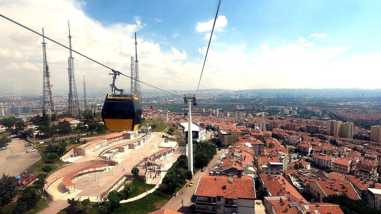 Ankara [4k60fps], Yenimahalle Şentepe Tereferik Turu 12 Haziran 2023 - Gondol Lift Tour