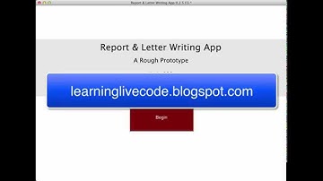 Creating a Reference Letter Writing App with LiveCode: Version 2