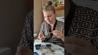 МУКБАНГ. Перекус, чипсы нори, креветки🍤, творожный сыр