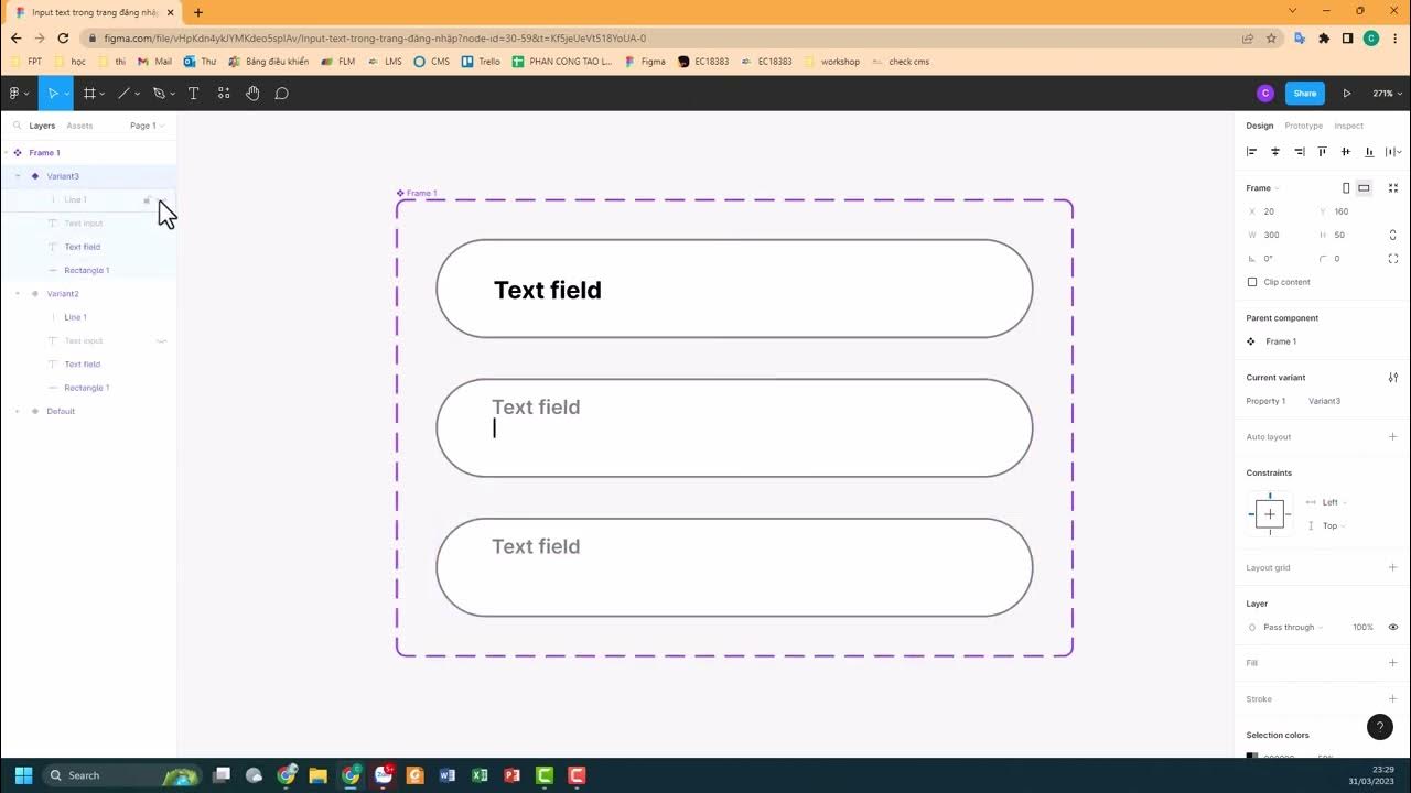 [Figma] Hướng dẫn tạo Input text trong trang Đăng nhập - YouTube