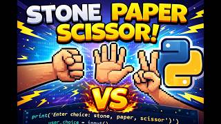 Stone Paper Scissor Game in Python | Python Coding | Aura Coder