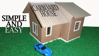 EASY!! HOW TO MAKE A HOUSE FROM CARDBOARD