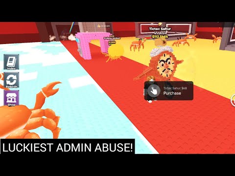 The Luckiest Admin Abuse I've ever had in Steal A Brainrot!